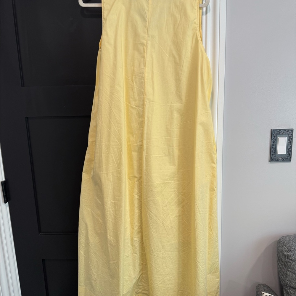 Scoop Neck Ruched Sleeveless Maxi Dress size L - Picture 2 of 3